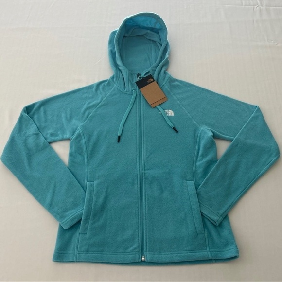 (NWT) The North Face Women's 100 Glacier Full-Zip Hoodie in Maui Blue, Small - Picture 10 of 16